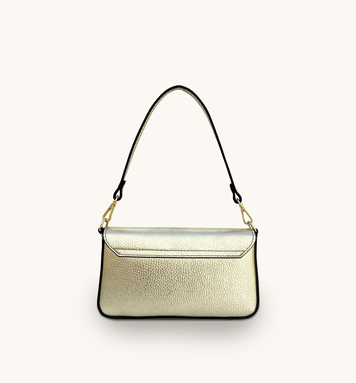 Fobela Munro Gold Leather Shoulder Bag