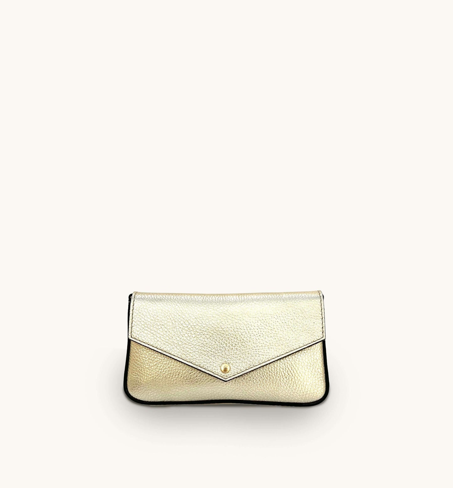 Fobela Munro Gold Leather Shoulder Bag