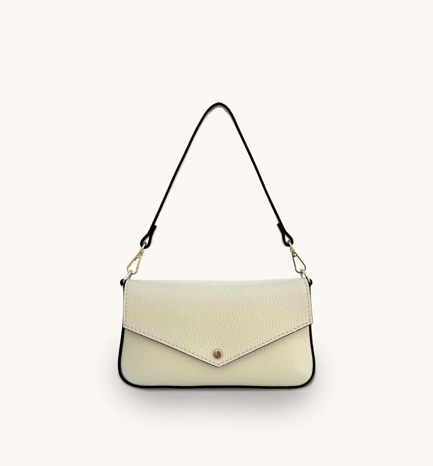 Fobela Munro Stone Leather Shoulder Bag