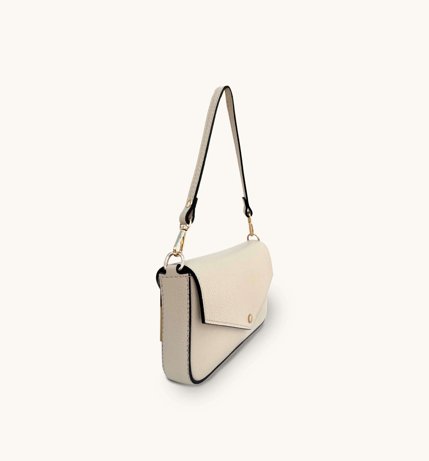 Fobela Munro Stone Leather Shoulder Bag