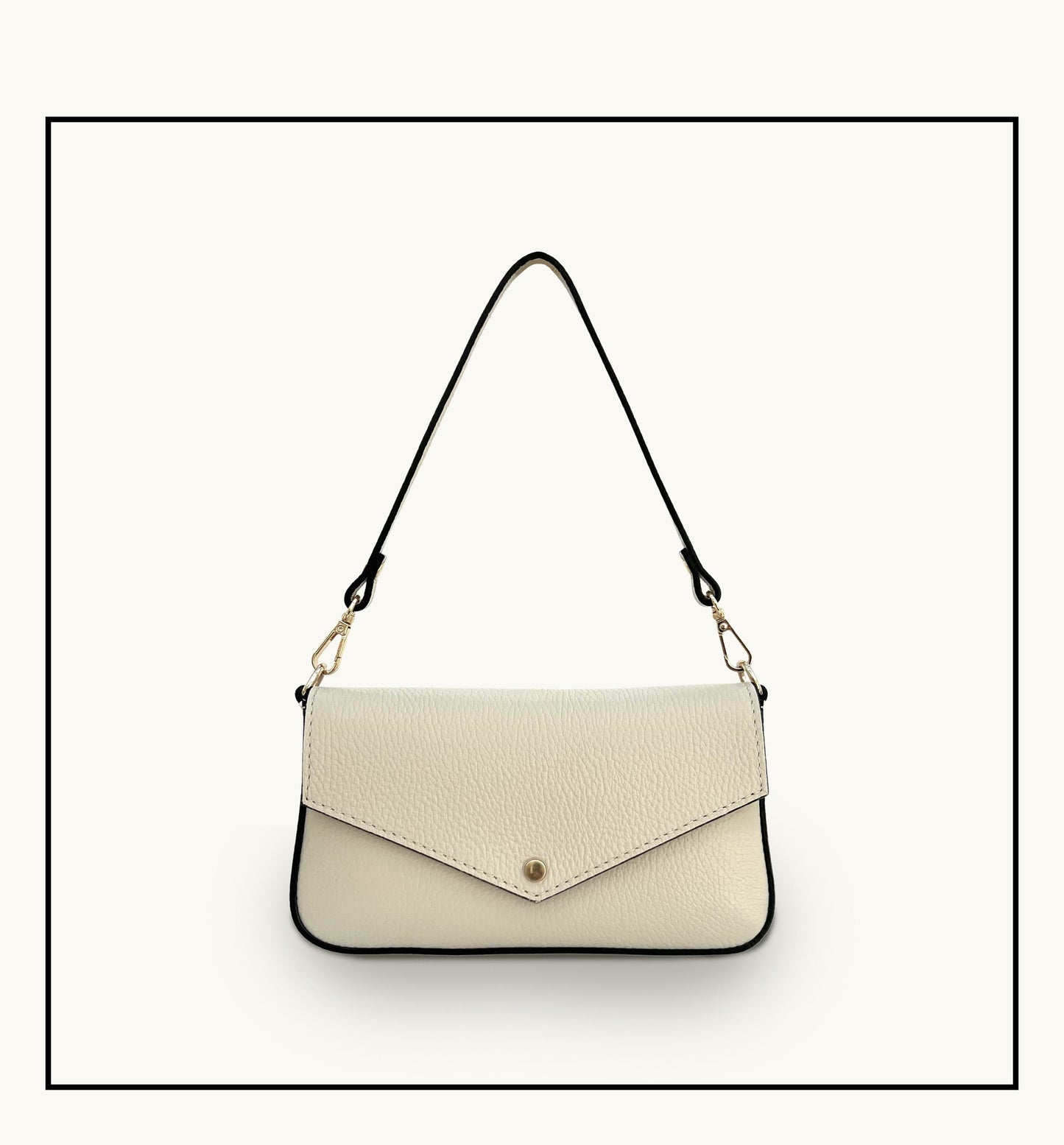 Fobela Munro Stone Leather Shoulder Bag