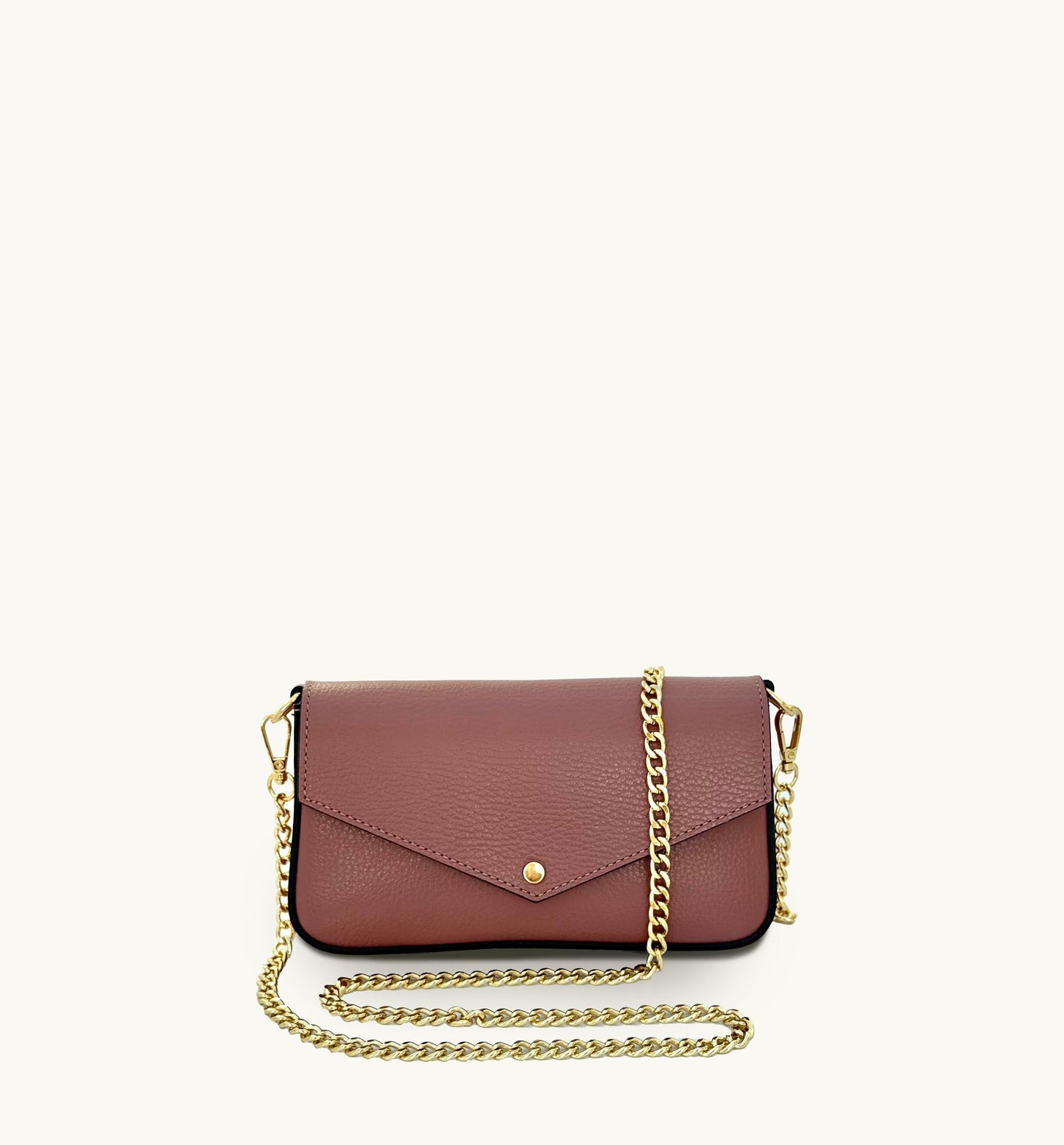 Fobela Munro Antique Rose Leather Shoulder Bag