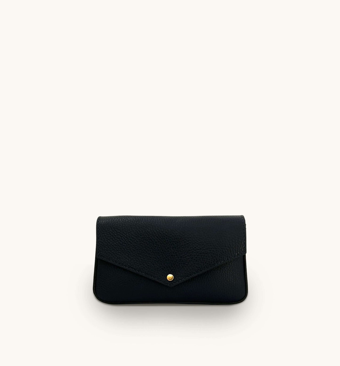 Fobela Munro Black Leather Shoulder Bag
