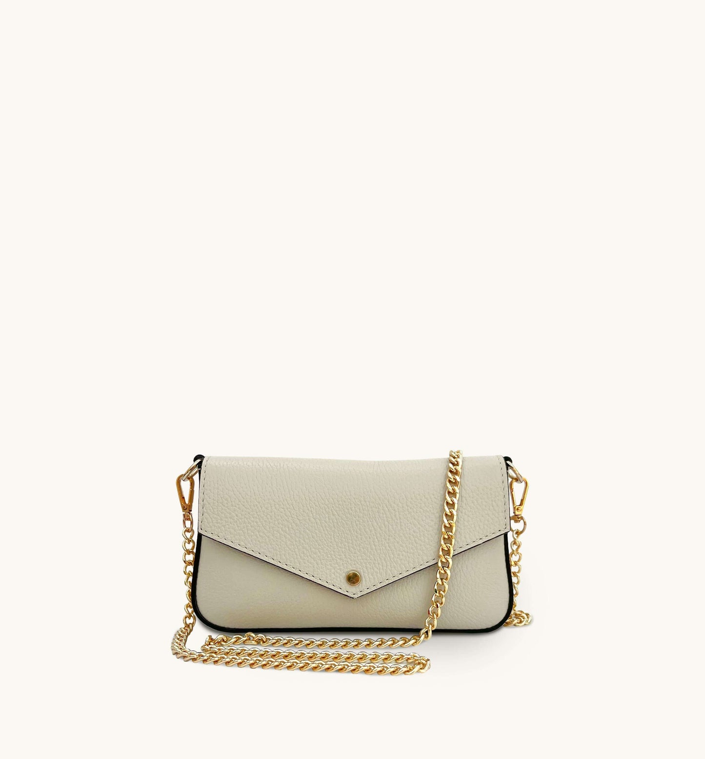 Fobela Munro Stone Leather Shoulder Bag