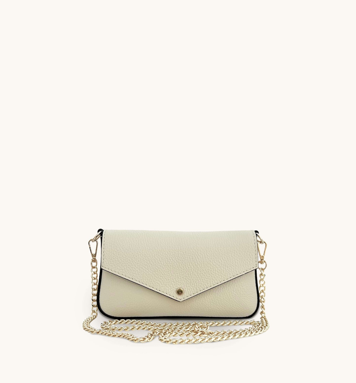 Fobela Munro Stone Leather Shoulder Bag