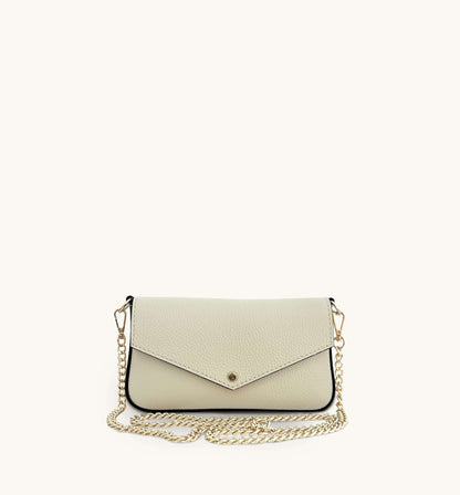 Fobela Munro Stone Leather Shoulder Bag