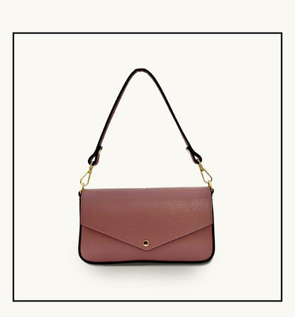 Fobela Munro Antique Rose Leather Shoulder Bag